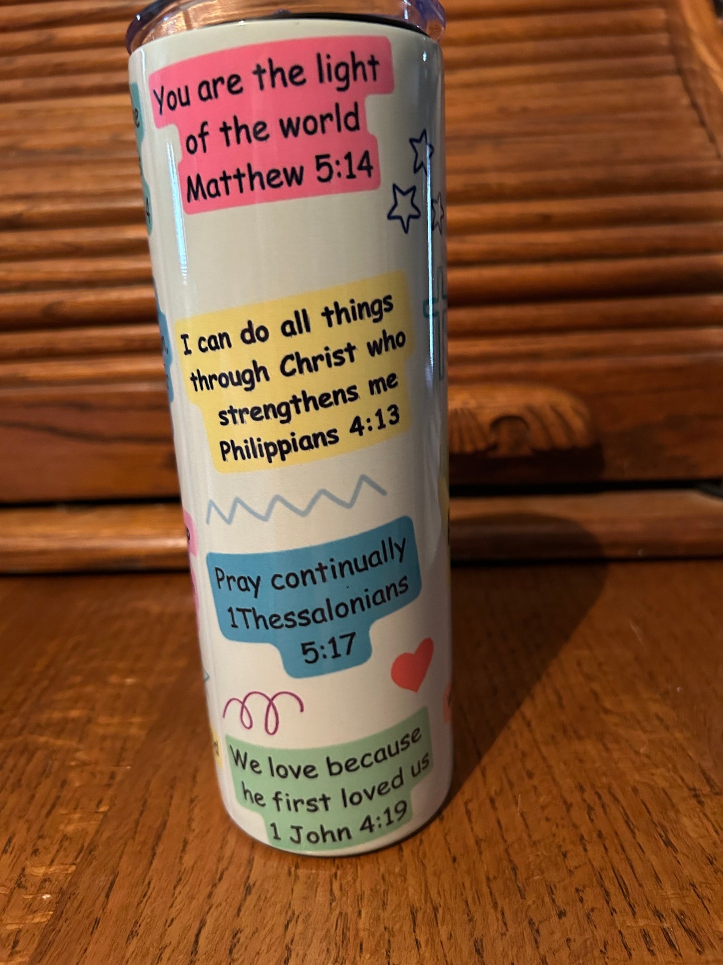 My Daily Bible Affirmations tumbler