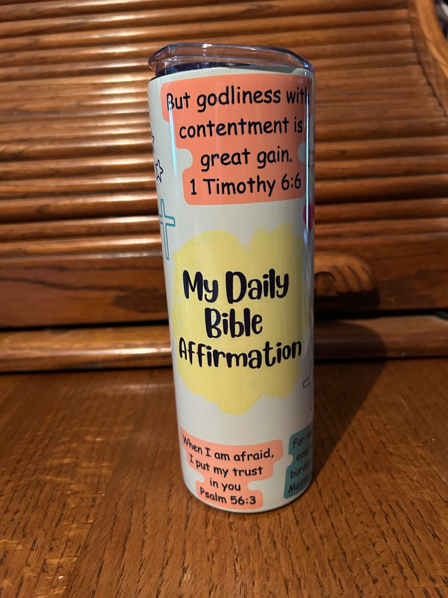 My Daily Bible Affirmations tumbler